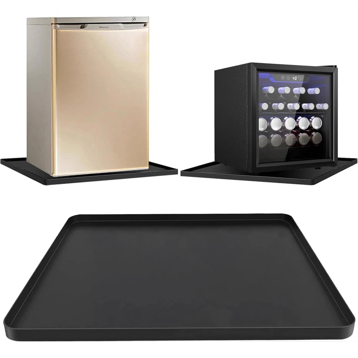 LEENKEA Silicone Appliance Mat 50x50cm – Non-Slip Drip Pan Silicone Appliance Mat Babs