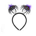 Halloween Witch Hat Headband with 3D Spider | Party Costume Hoop Halloween Costume Headband Babs Style D-1PC