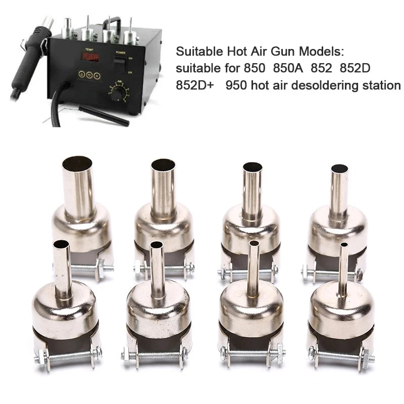 Universal Hot Air Rework Nozzles – 850 & 852D Station Compatible Rework Station Nozzle Babs