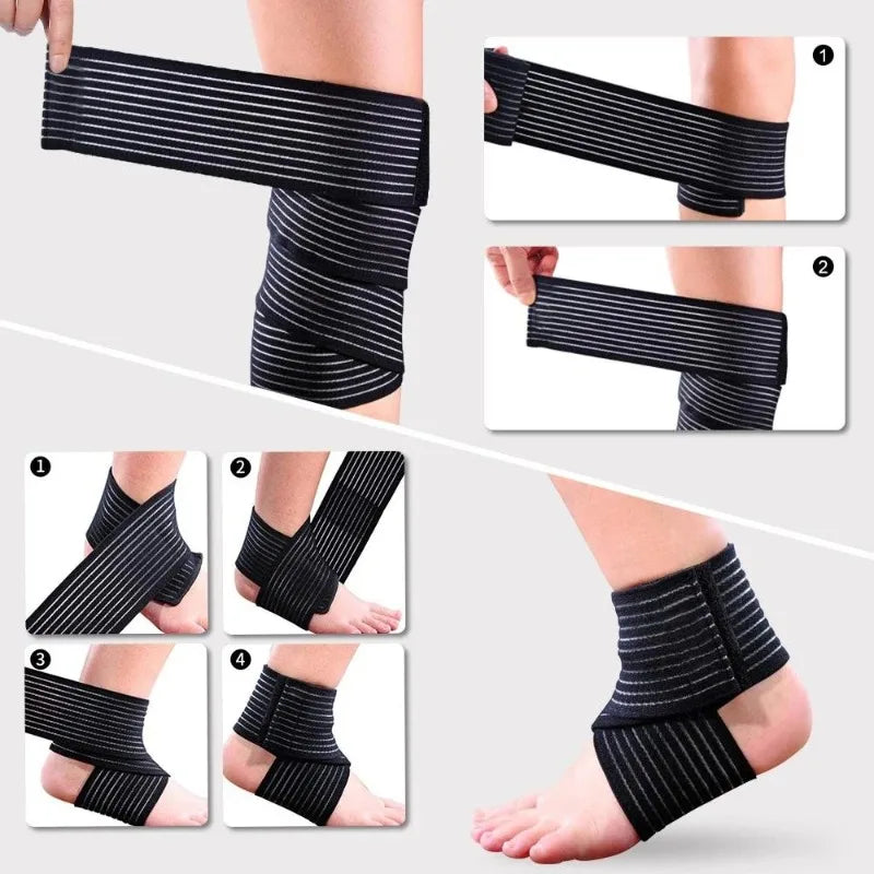 Elastic Compression Wrap – Knee Elbow Wrist Ankle Support Compression Wrap Bandage Babs