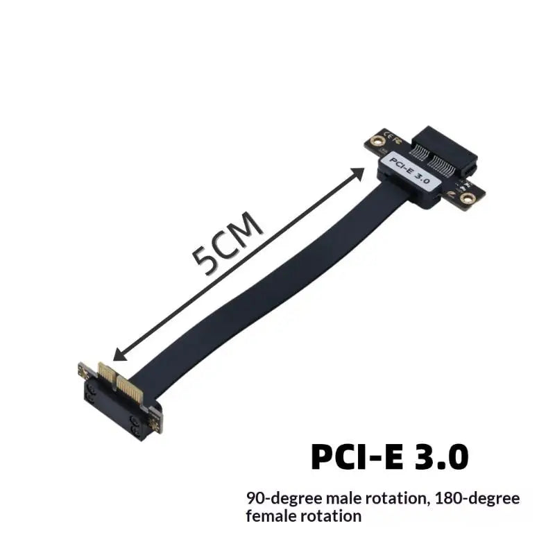 PCIe 3.0 x1 Riser Cable 90° Right Angle Extension Ribbon PCIe Riser Cable Babs B1