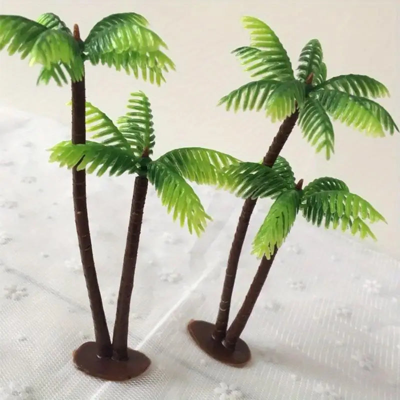 5-Pack Mini Coconut Palm Trees Fish Tank Aquarium Decor Aquarium Decoration Babs