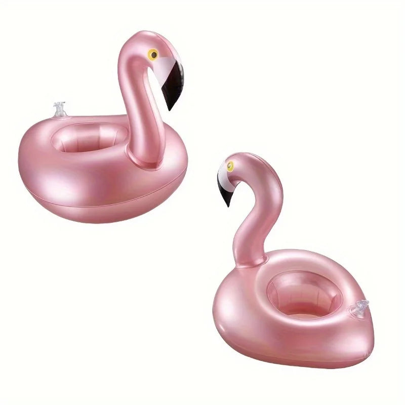 Rose Gold Flamingo Inflatable Coaster | Pool & Beach Party Inflatable Pool Coaster Babs 2pcs