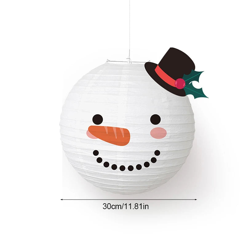 30cm Christmas Paper Lantern Ornament – Holiday Hanging Decor Christmas Lantern Ornament Babs