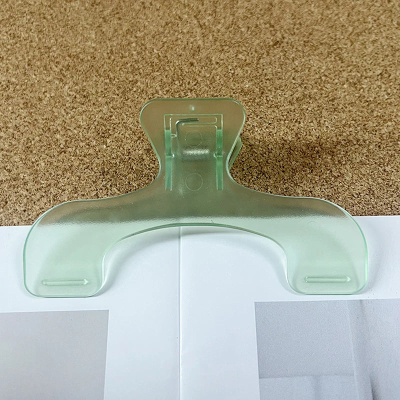 Frosted Transparent Book Page Holder Clip | Kawaii Desk Accessory Book Page Holder Clip Babs A7