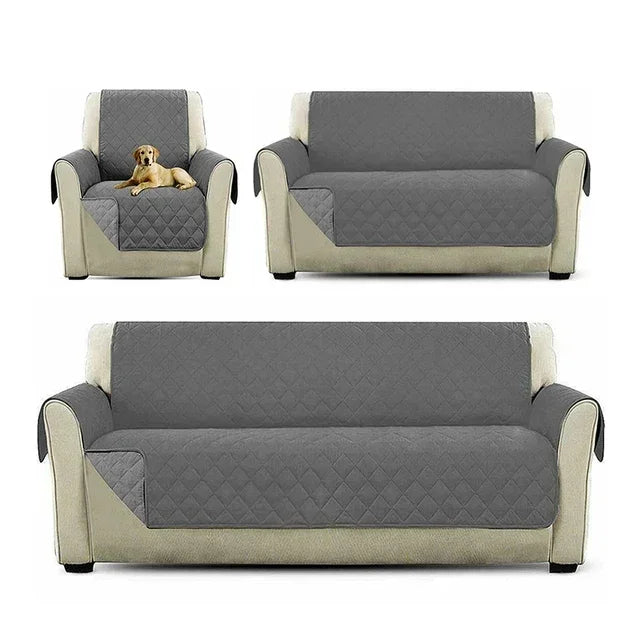 Waterproof Non-Slip Pet Blanket & Sofa Cover for Dogs & Cats Pet Furniture Cover Babs Grey-2PCS 170x166cm