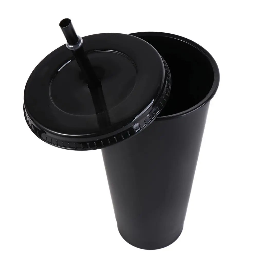 Color-Changing Straw Cup with Lid | Food Grade PP | 475–700ml Straw Cup Babs