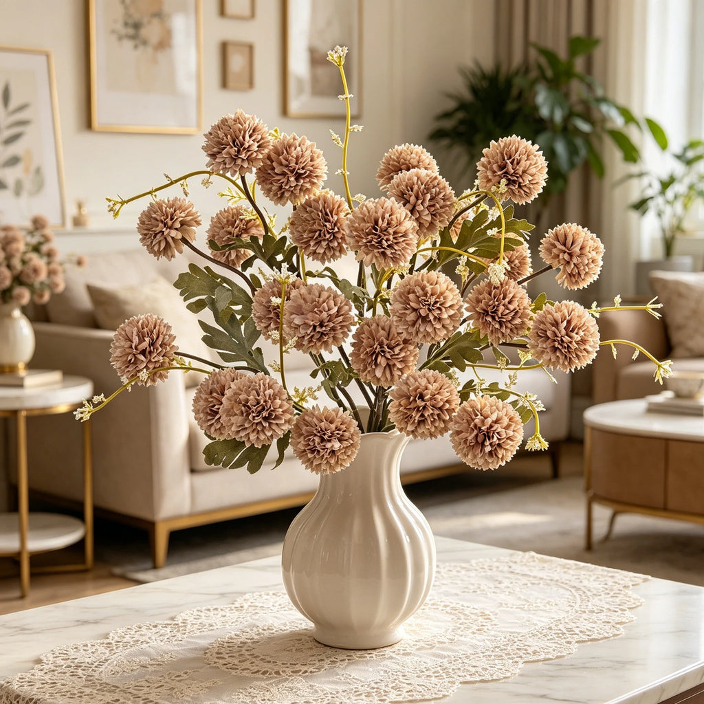Silk Chrysanthemum Artificial Flowers – Wedding & Home Décor Artificial Silk Flowers Babs