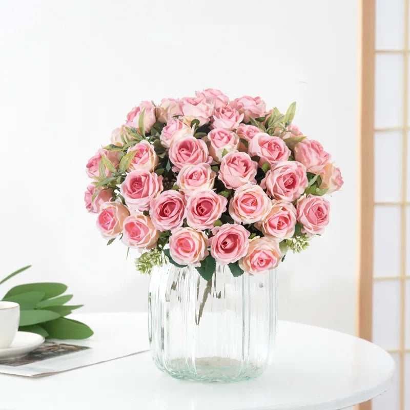 Artificial Silk Rose Bouquet – Wedding & Home Décor Artificial Flower Bouquet Babs