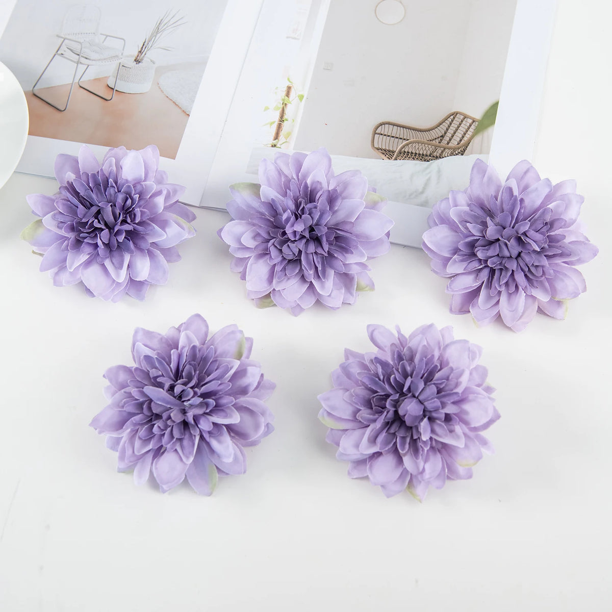 Artificial Silk Rose Heads for Wedding & Home Décor – 20/40 Pcs Artificial Flower Heads Babs COLOR 12 40 pieces