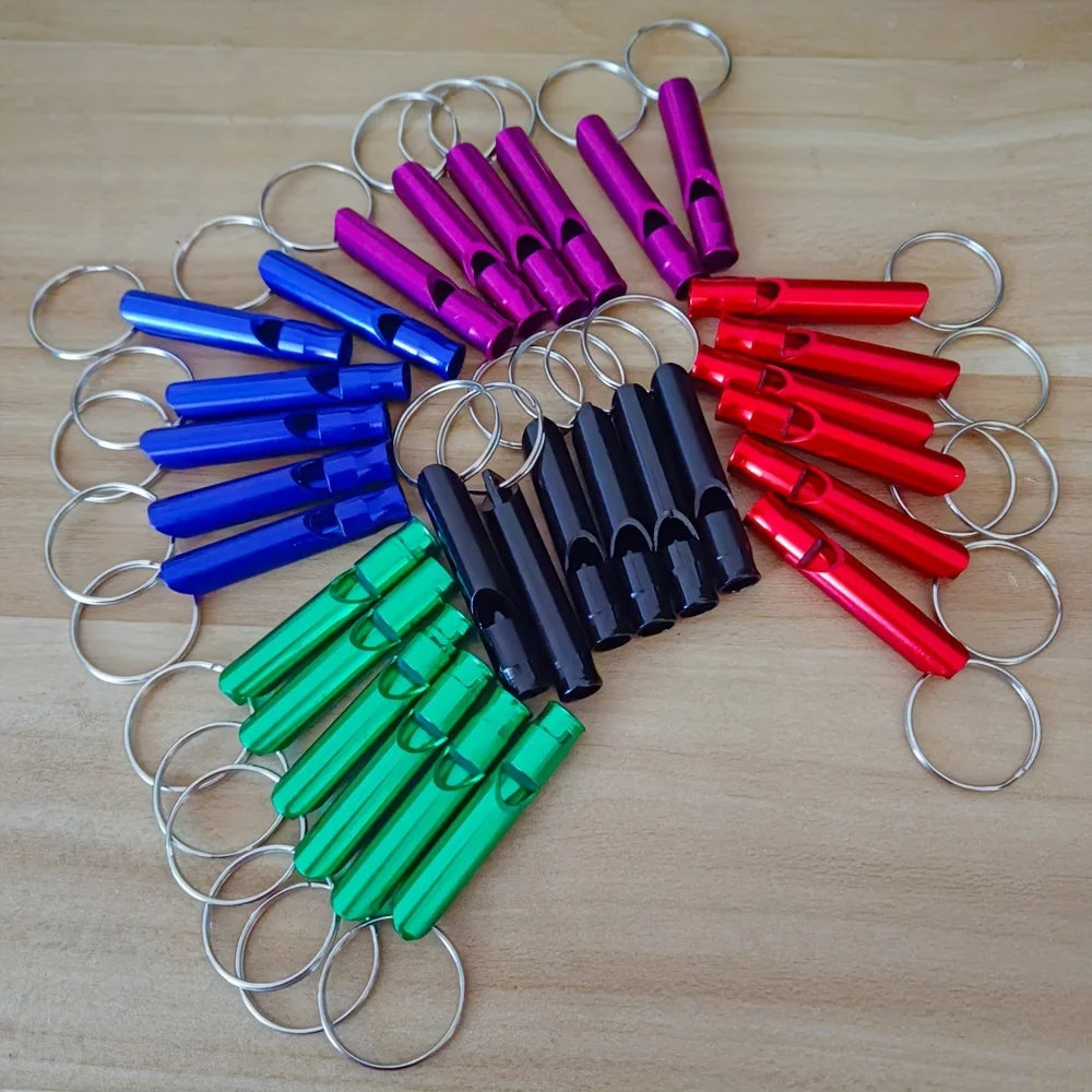 30-Pack Colored Emergency Whistles with Keychain – Outdoor Emergency Safety Whistle Babs