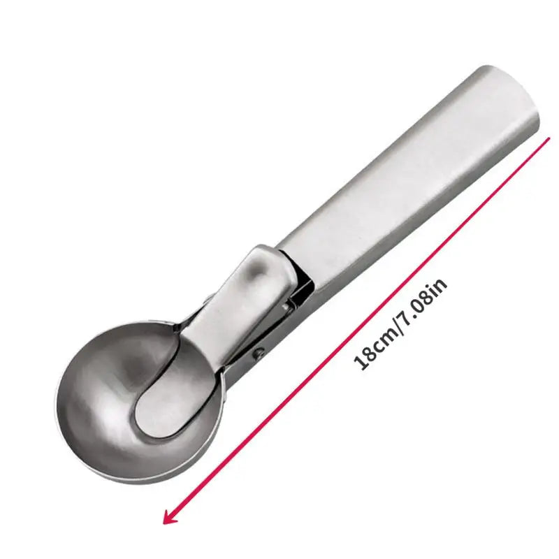 Stainless Steel Ice Cream Scoop – Non-Stick Fruit & Cake Ice Cream Scoop Babs