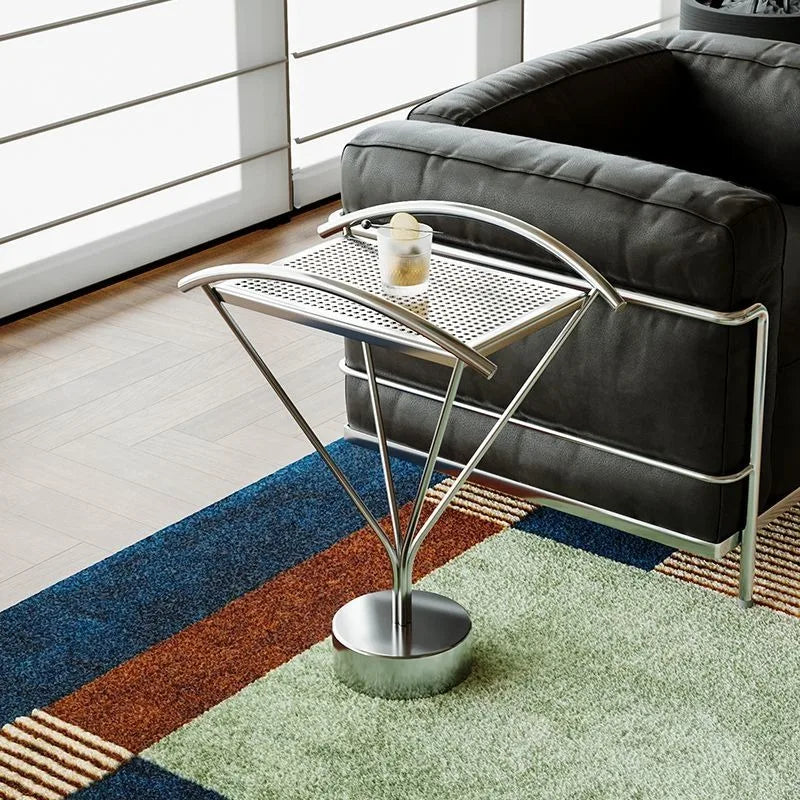 Modern Stainless Steel Coffee Table – Minimalist Living Room Side Table Coffee Side Table Babs