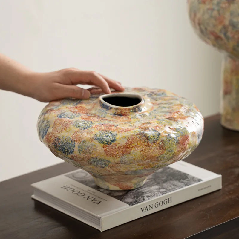 Glazed Ceramic Vase – Modern Tabletop Flower Décor Decorative Ceramic Vase Babs