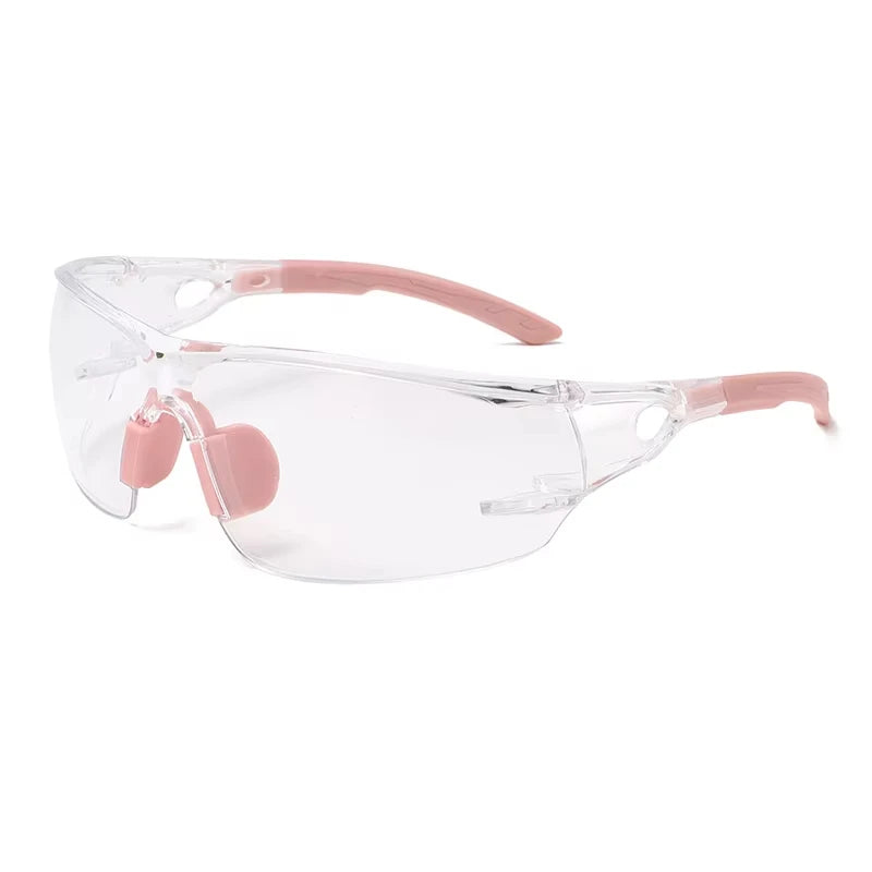 Anti-Fog Safety Glasses – Unisex Work Goggles for Lab & Sport Safety Goggles Babs Transparent Pink