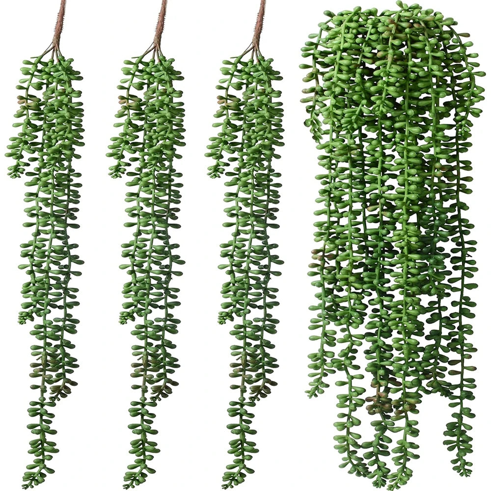 Fern Artificial Plastic Vine – Wedding Arch & Home Wall Decor Artificial Plant Vine Babs green 1 pc