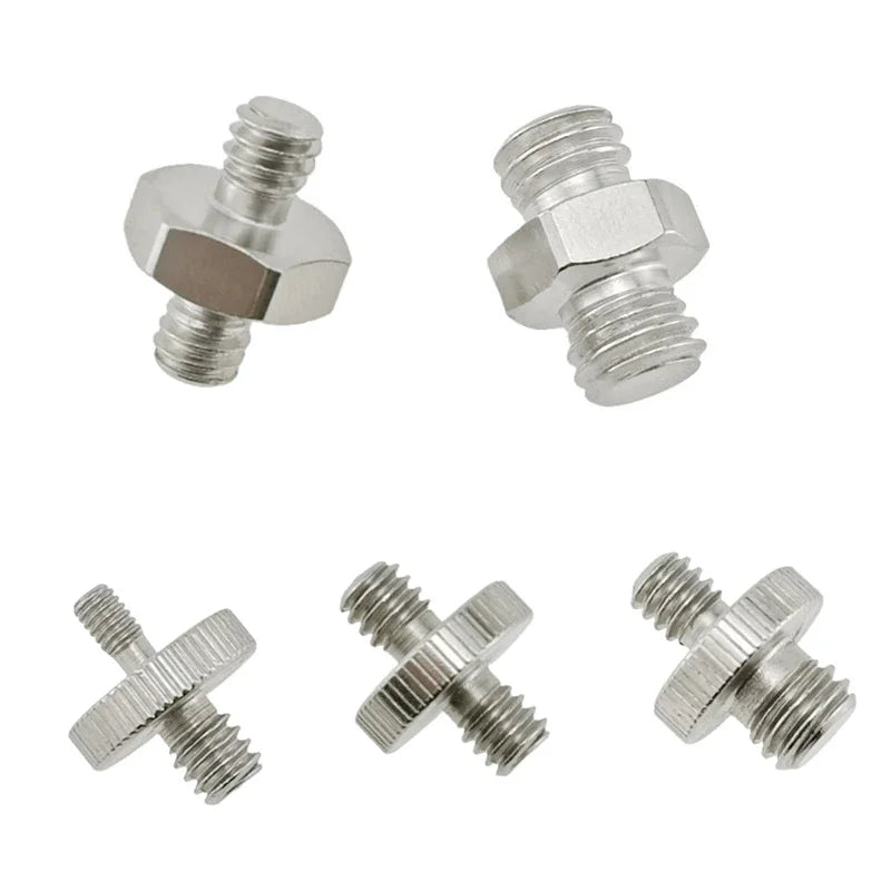 1/4" to 3/8" Double Male Screw Adapter for Tripod & Camera Camera Screw Adapter Babs