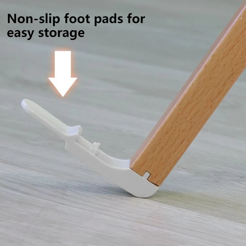 Folding Wooden Clothes Drying Rack – 16-Bar Floor-Standing Clothes Drying Rack Babs