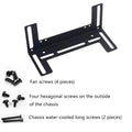 Desktop PC Cooling Fan Bracket for 8/9/12cm CPU GPU RAM Fans PC Cooling Bracket Babs Black