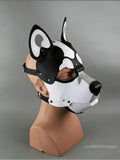 Gothic Punk Faux Leather Cosplay Mask – Halloween & Carnival Cosplay Costume Mask Babs black one size