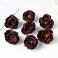 Artificial Silk Rose Flower Heads 25/50 Pcs – Wedding Home Decor Artificial Silk Flowers Babs 10 50 pcs