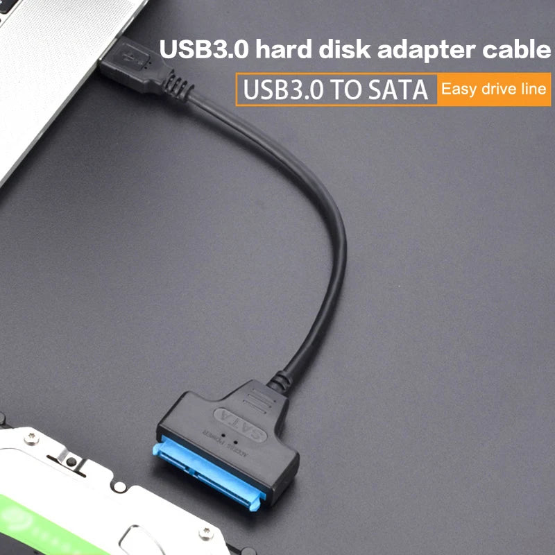 SATA to USB 3.0 & Type-C Adapter Cable for 2.5" HDD SSD SATA USB Adapter Cable Babs
