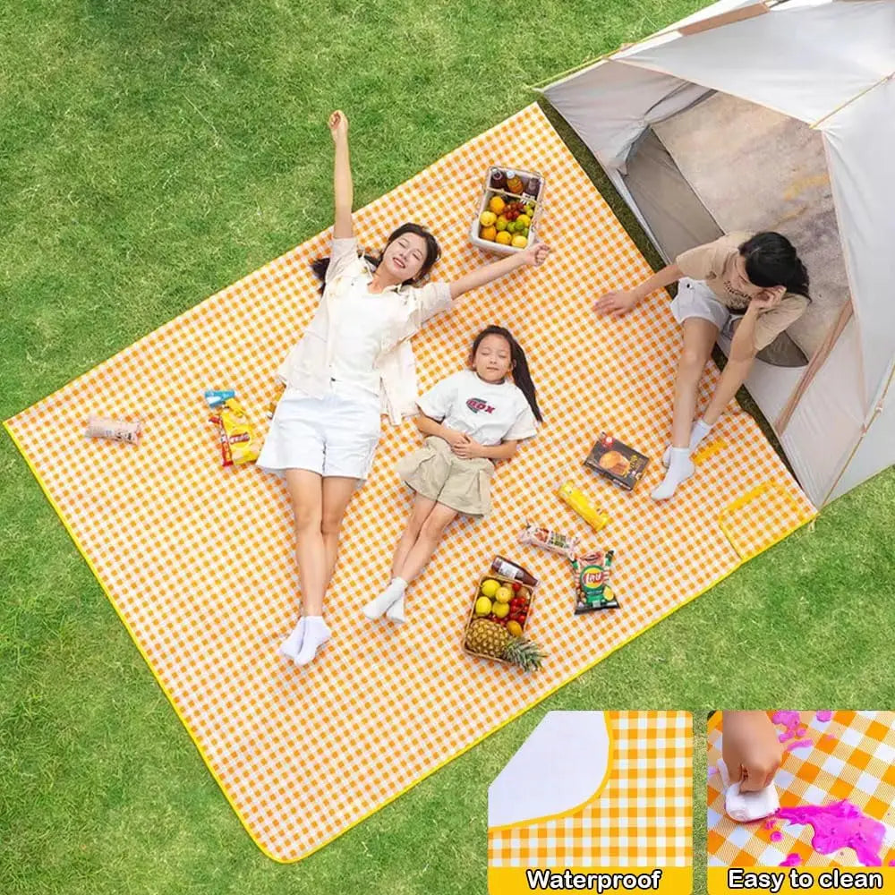 Large Waterproof Beach Blanket – Foldable Picnic Mat for Camping Outdoor Picnic Blanket Babs