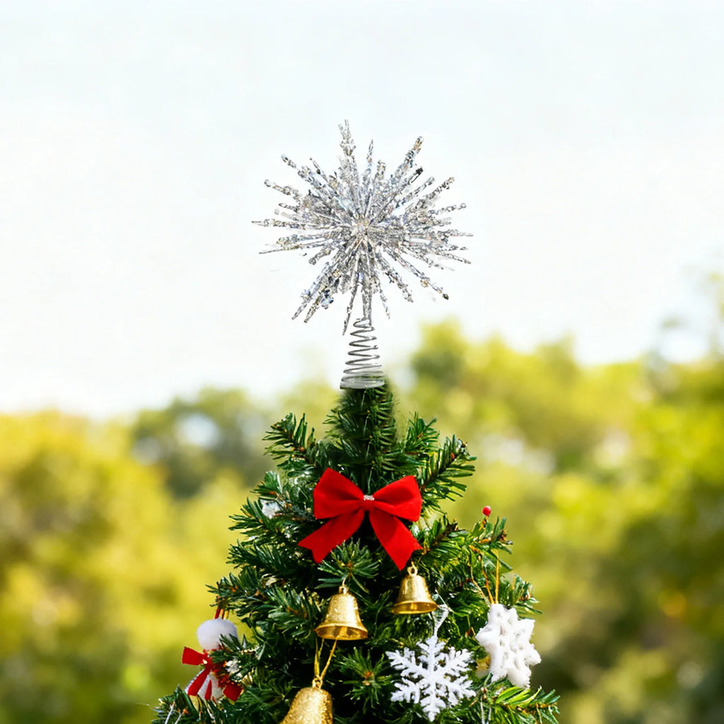 Gold Star Christmas Tree Topper – 30cm Wrought Iron Xmas Ornament Christmas Tree Topper Babs