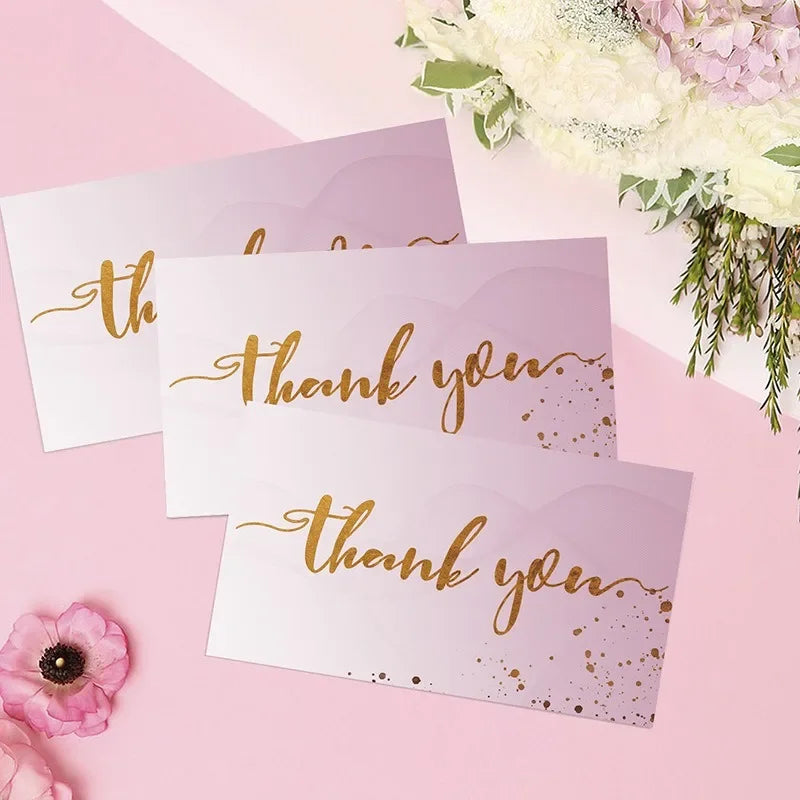 50 Thank You Cards – Small Business, Wedding & Gift Notes Thank You Cards Babs