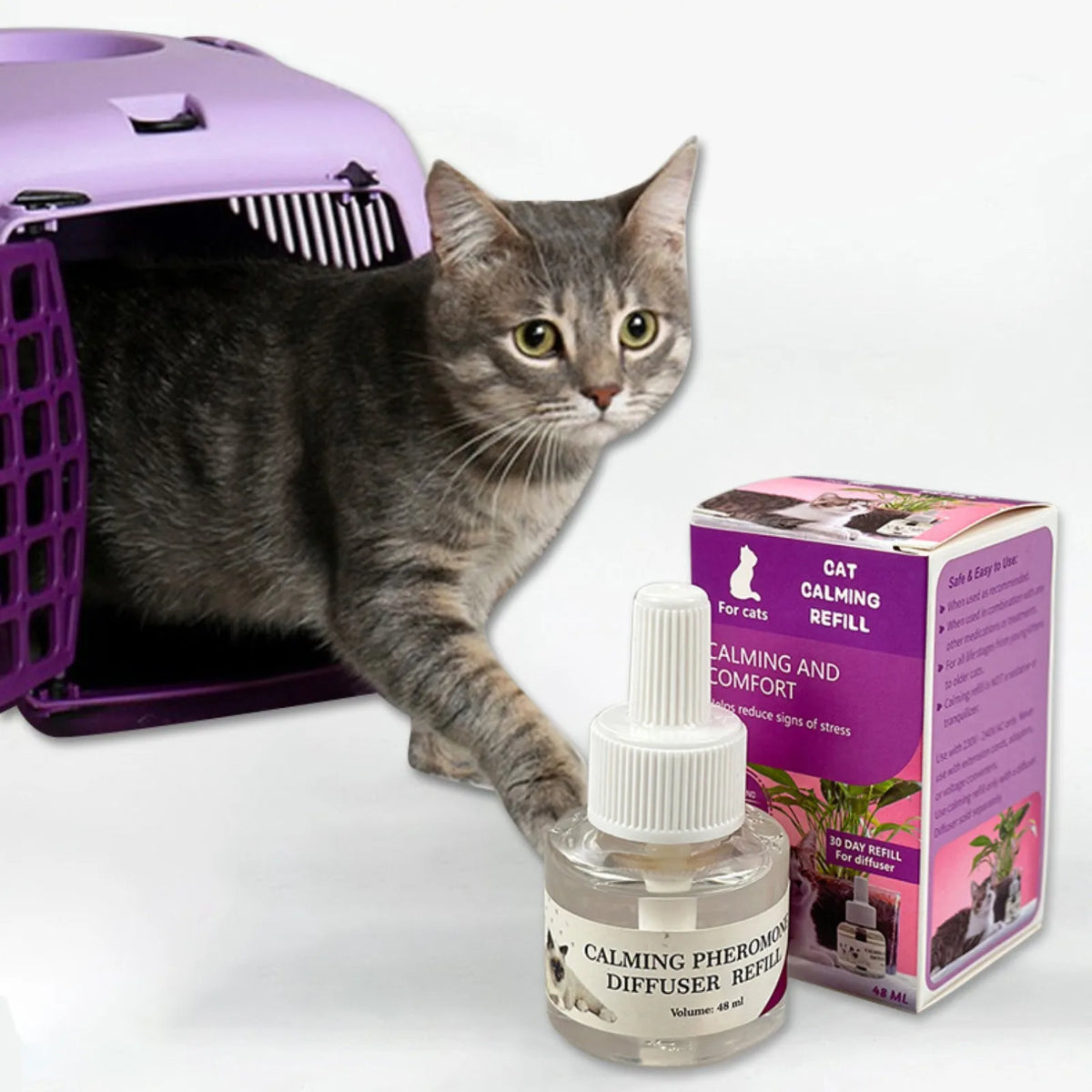 48ml Cat Pheromone Calming Spray – Reduce Scratching & Marking Cat Calming Spray Babs