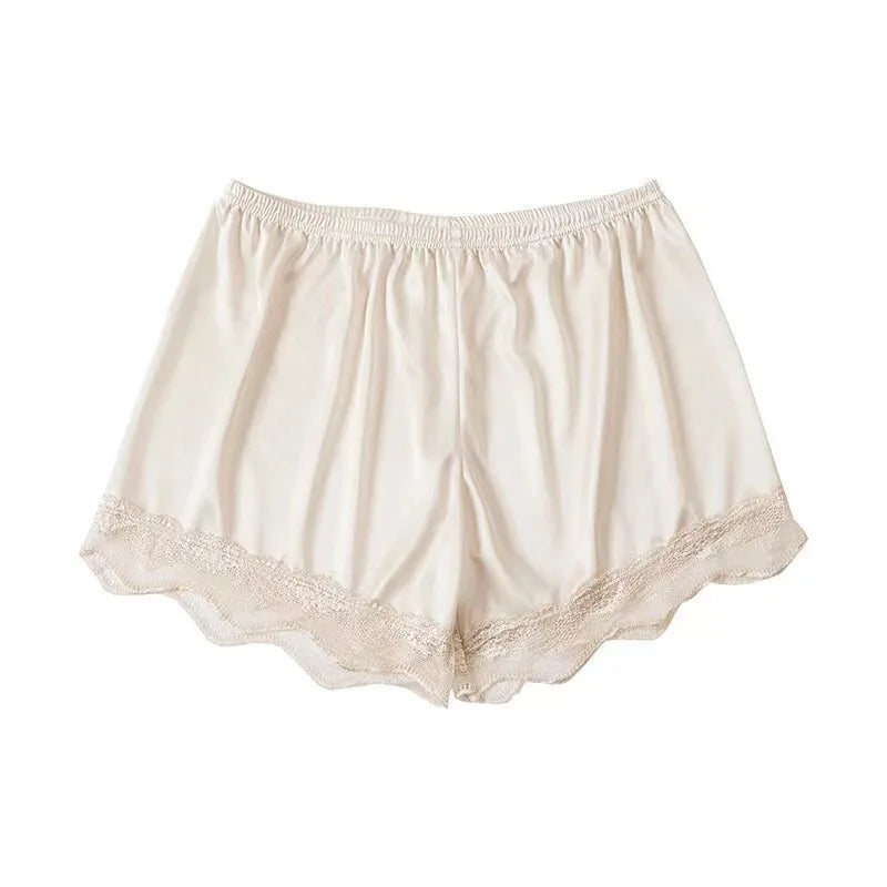 Women's Lace Trim Safety Shorts – Breathable Summer Underwear Women's Safety Shorts Babs