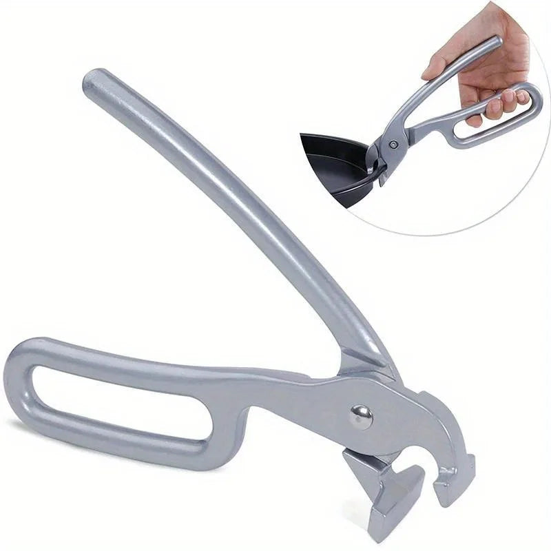 Cast Aluminum Pan Gripper – Anti-Scald Bowl & Oven Clamp Kitchen Pan Gripper Babs silvery