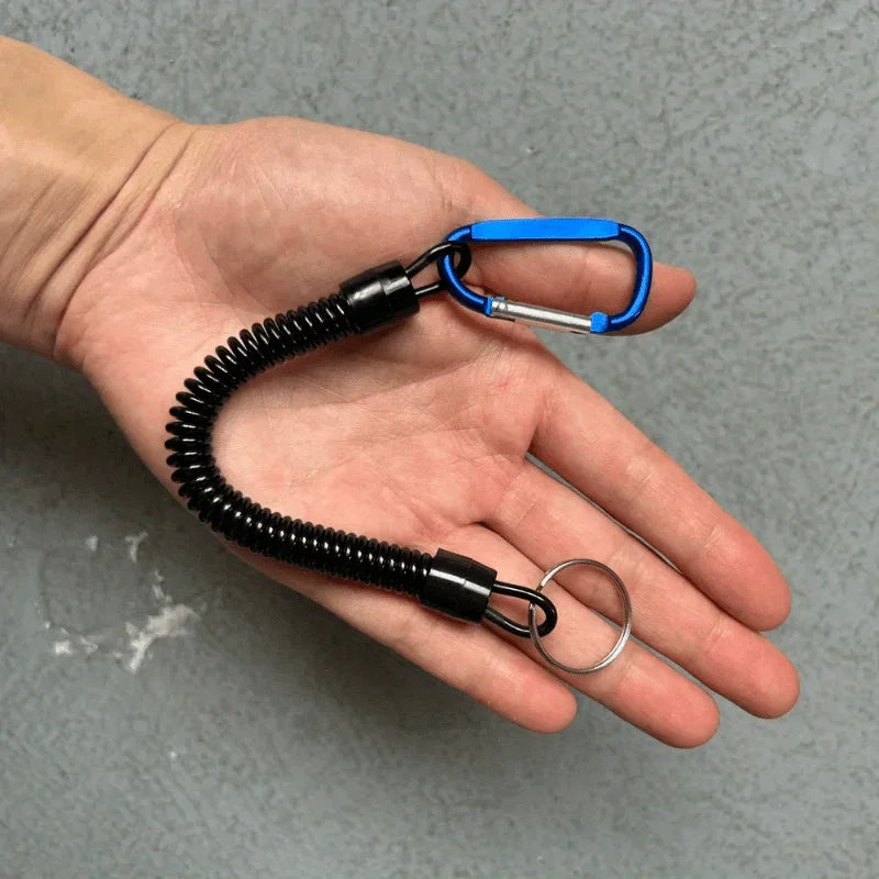 2pcs Retractable Elastic Lanyard with Buckle – Fishing & Outdoor Fishing Lanyard Babs