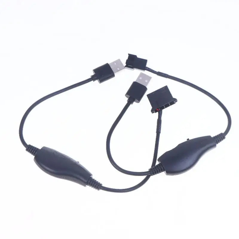 USB to 4-Pin PWM 5V–12V Fan Power Adapter Converter Cable Fan Power Adapter Cable Babs