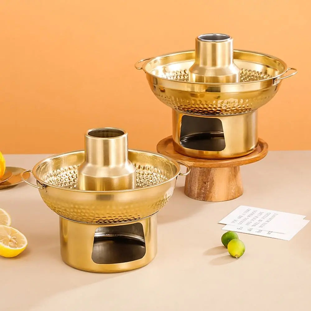 Stainless Steel Hot Pot 20/22cm – Fast Heating & Double Handle Stainless Steel Hot Pot Babs