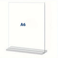 Acrylic Double-Sided T-Type Menu & Letter Board Display Stand Sign Holder Stand Babs A6