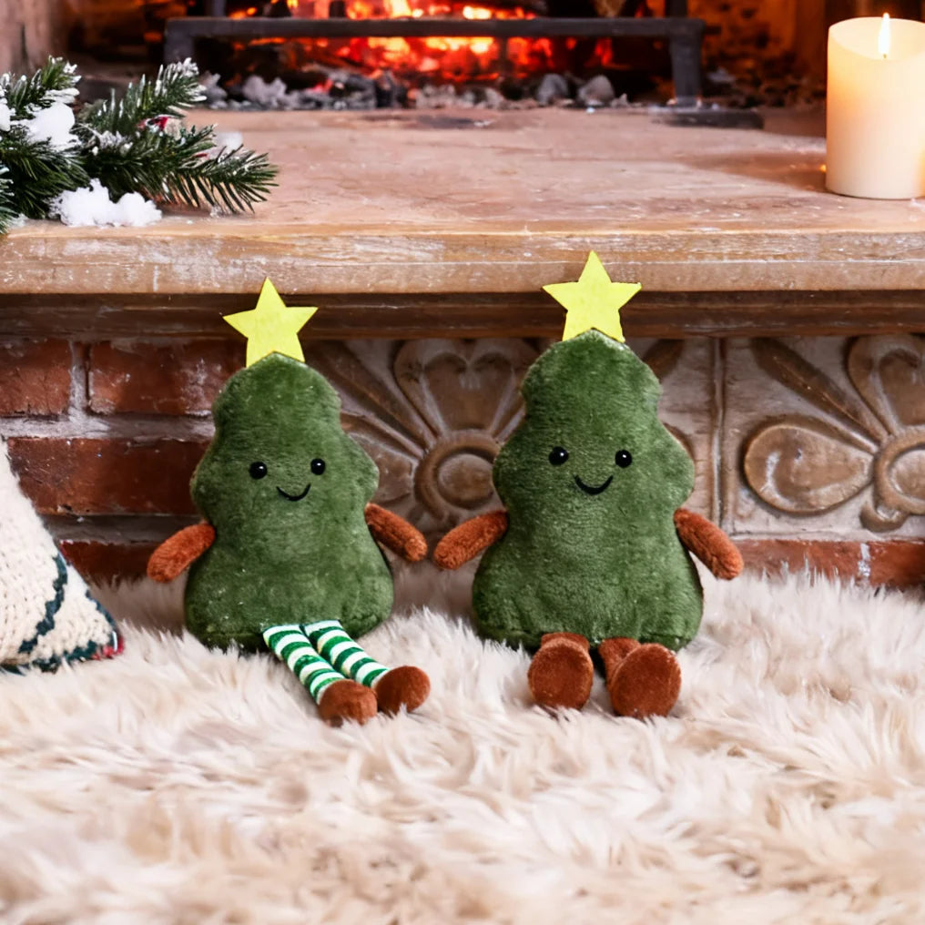Cute Plush Christmas Tree Pendant Doll Holiday Decoration Christmas Pendant Decoration Babs