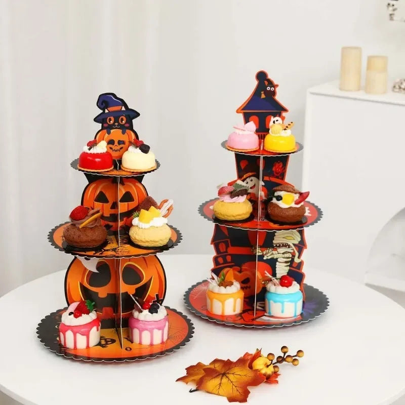 Halloween Ghost Cake Stand & Dessert Tray | Party Centerpiece Party Dessert Stand Babs