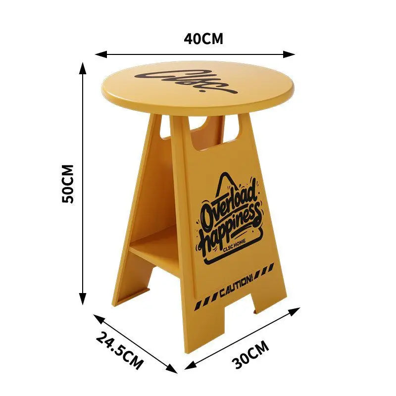 Modern Round Metal Side Table – Minimalist Bedroom & Living Room Round Side Table Babs Yellow