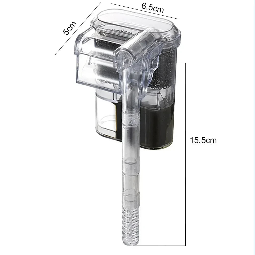 HOMEFISH Mini USB Aquarium Filter 2.5W 250L/H for Tanks ≤30cm Aquarium Filter Babs 2.5W USB