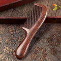 Vintage Sandalwood Double-Sided Comb – Detangle & Style Hair Styling Comb Babs 1pc