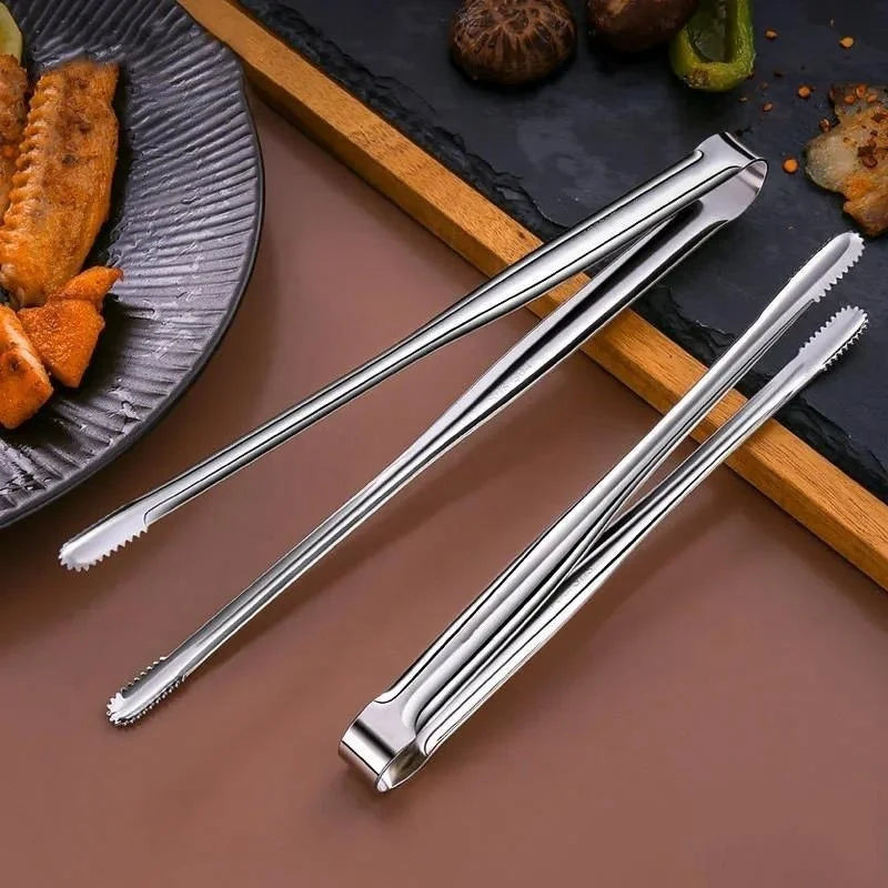 3-Piece Stainless Steel Grill Tongs – Non-Slip BBQ Kitchen Set BBQ Grill Tongs Babs