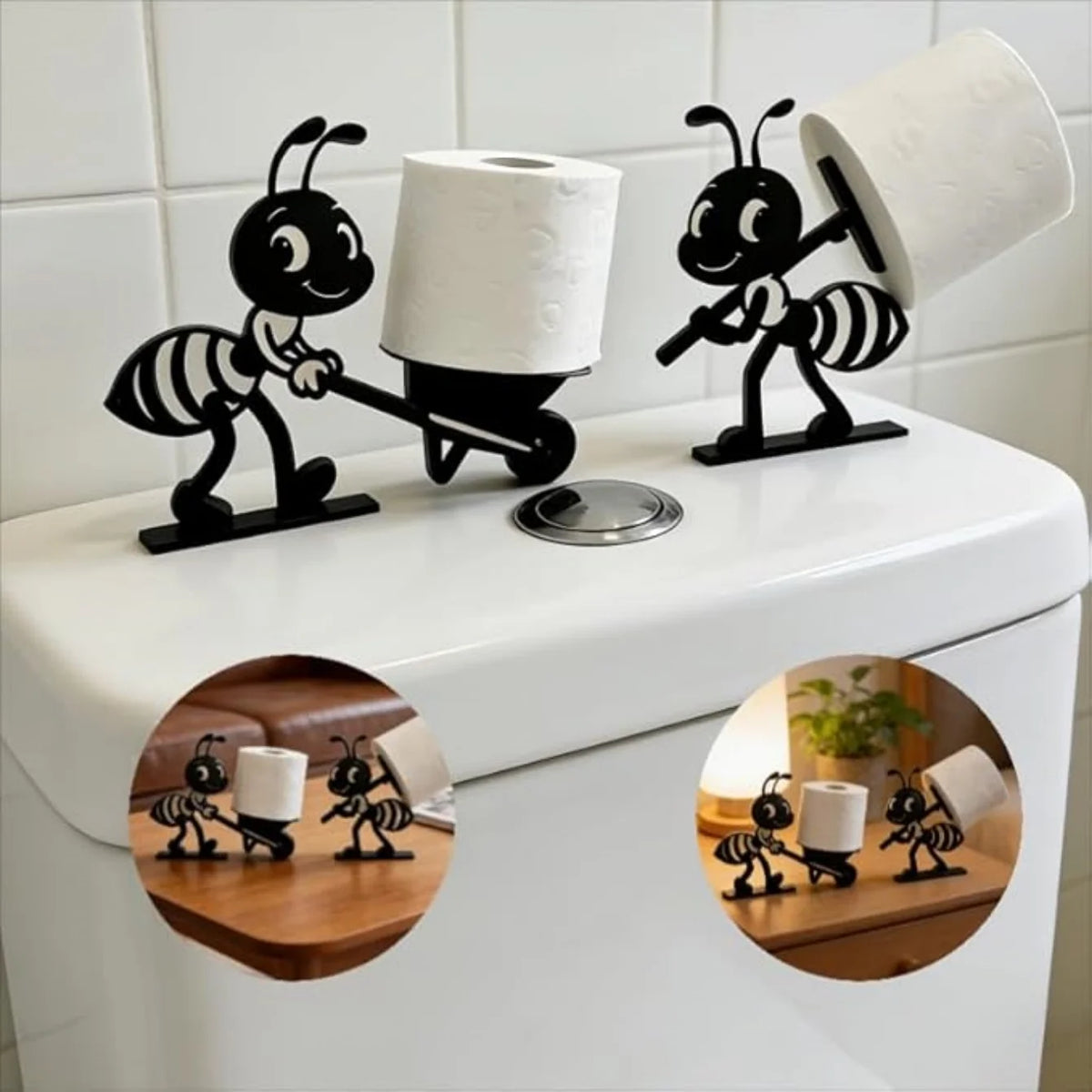 Funny Ant Toilet Paper Holder | Farmhouse Bathroom Decor Toilet Paper Holder Babs