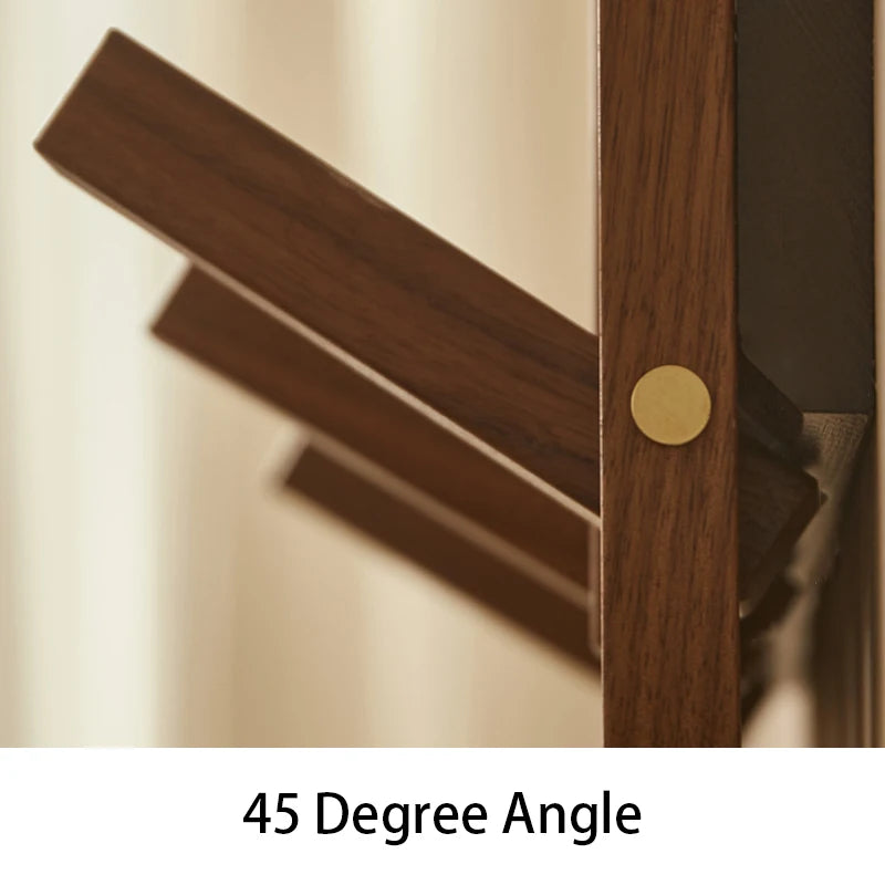 Nordic Walnut Wood Wall Coat Rack – 10+ Hooks, 30kg Capacity Wall Coat Rack Babs