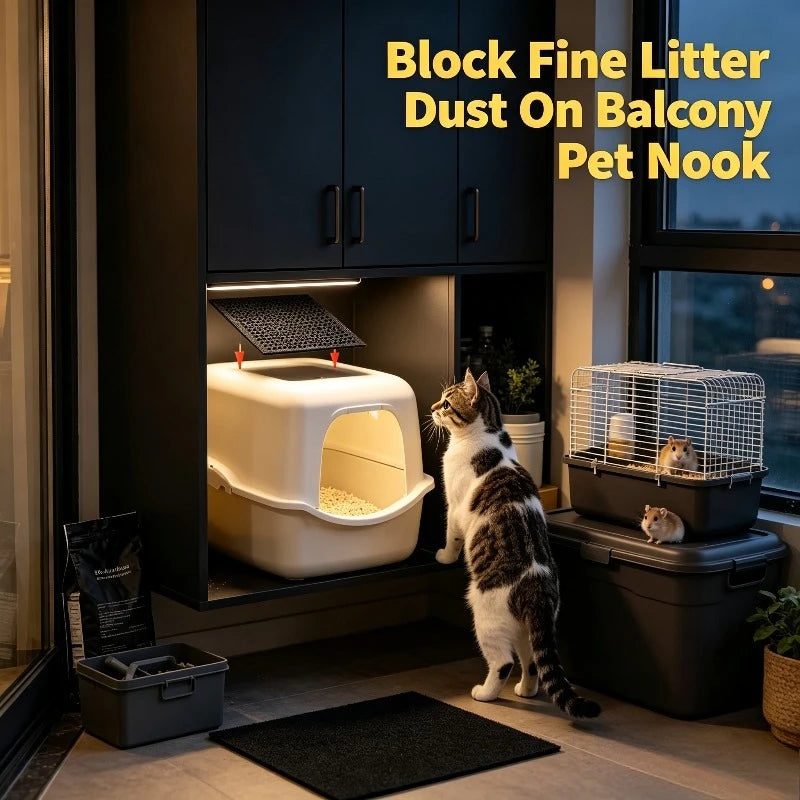 12-Pack Activated Carbon Filters for Cat & Dog Litter Boxes Litter Box Filter Babs