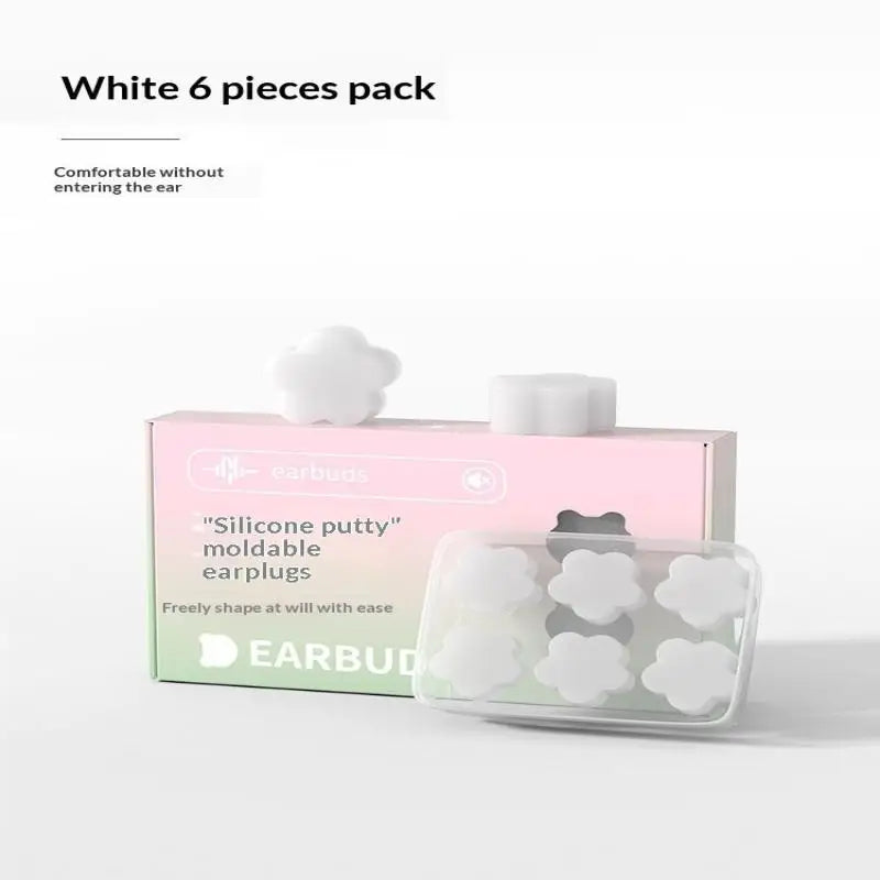 Flower Silicone Earplugs for Sleep & Swimming – 6 Pack Silicone Earplugs Babs A3