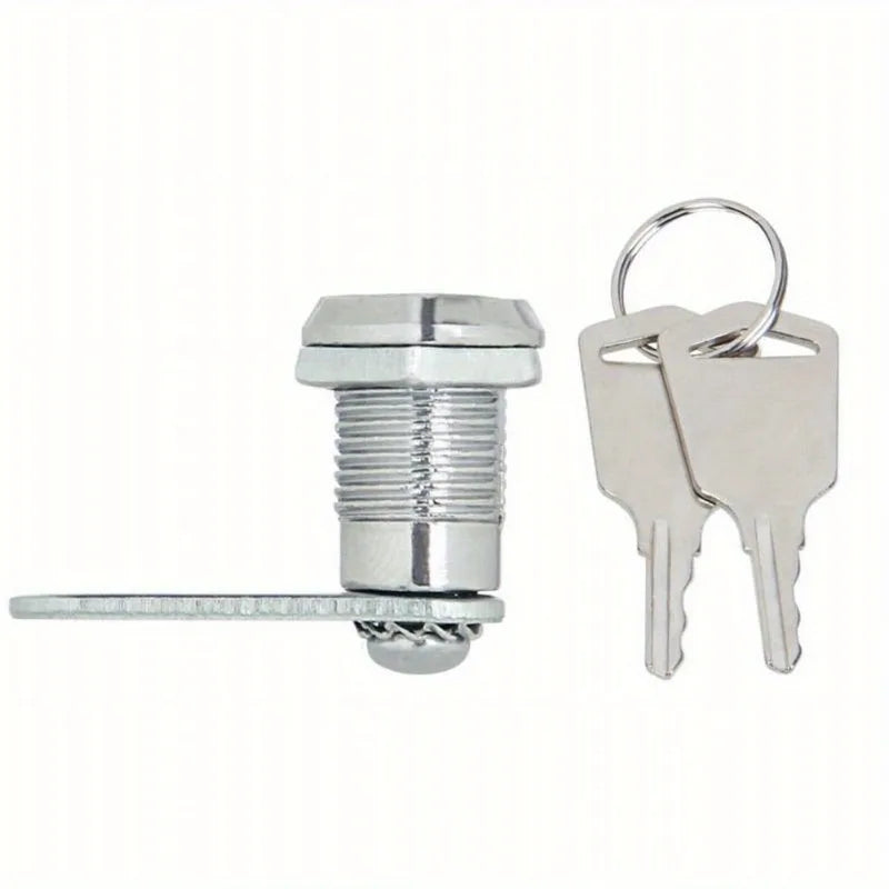 12mm Cam Lock with 2 Keys – Zinc Alloy Drawer & Mailbox Lock Cam Lock Babs