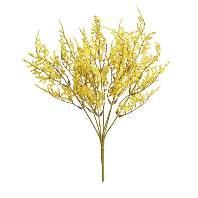 Artificial Flower Wreath Handmade DIY Bouquet Wedding & Garden Artificial Flower Wreath Babs YELLOW 1 pc