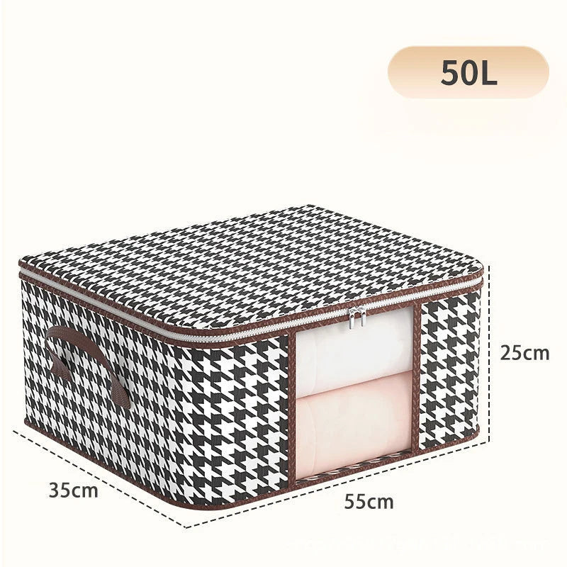 Large Foldable Quilt & Clothes Storage Bag – Dust & Moisture Proof Clothes Storage Bag Babs 55x35x25