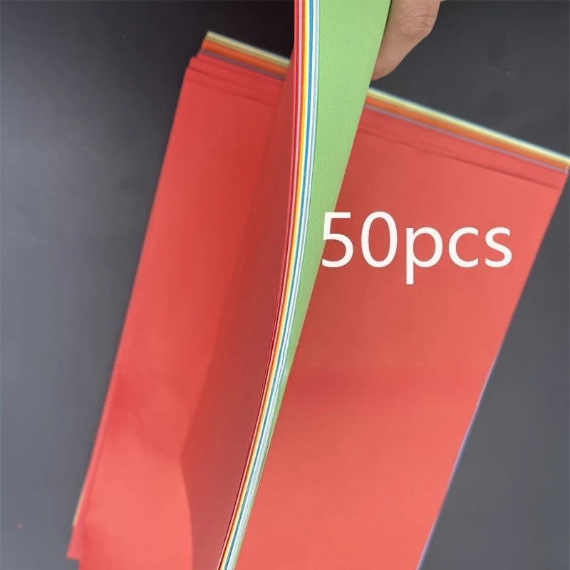 A4 Color Paper 50/100 Pcs – 10 Colors, Printing & Origami Color Copy Paper Babs
